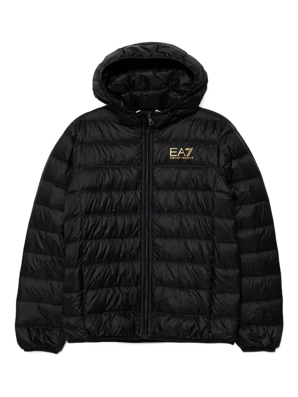 Ea7 Emporio Armani hooded puffer jacket | Black | Image 1