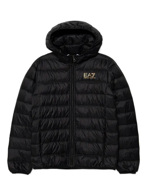 Ea7 Emporio Armani hooded puffer jacket
