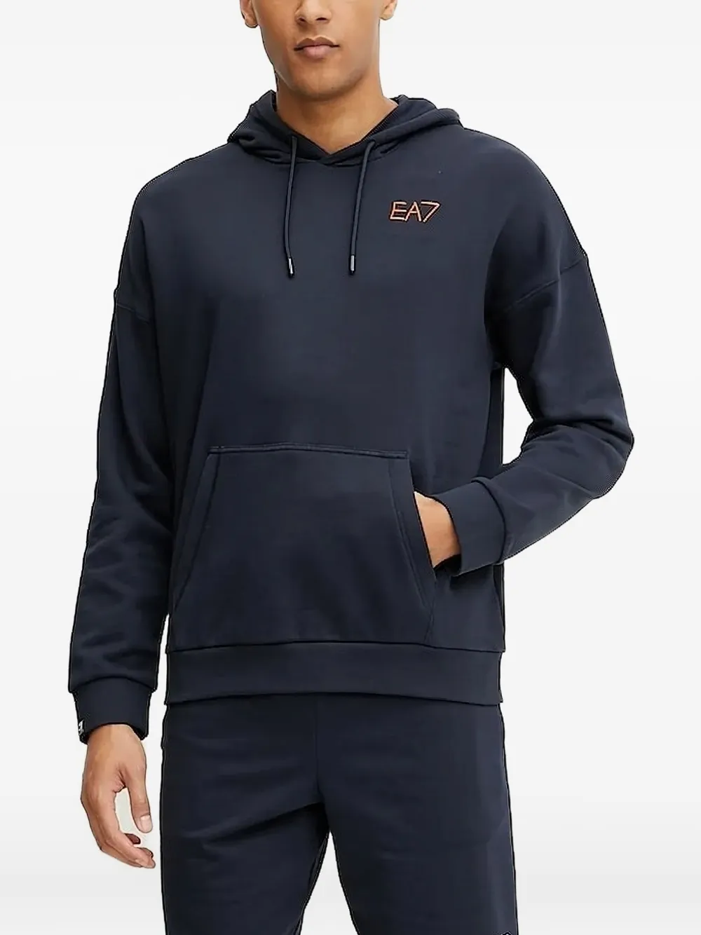 Ea7 Emporio Armani Hoodie Blauw