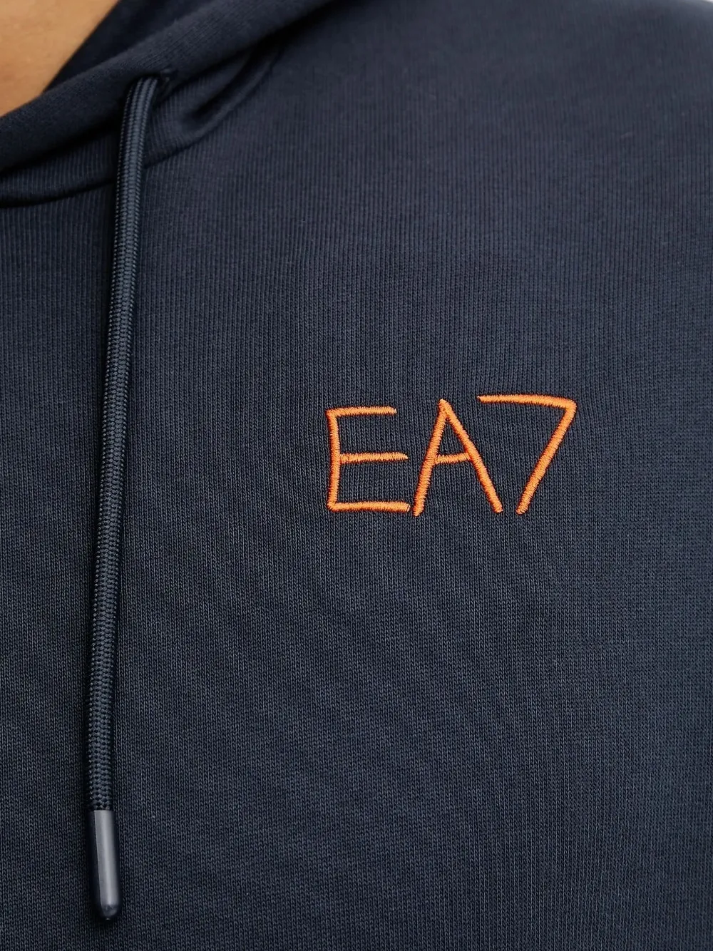 Ea7 Emporio Armani Hoodie Blauw