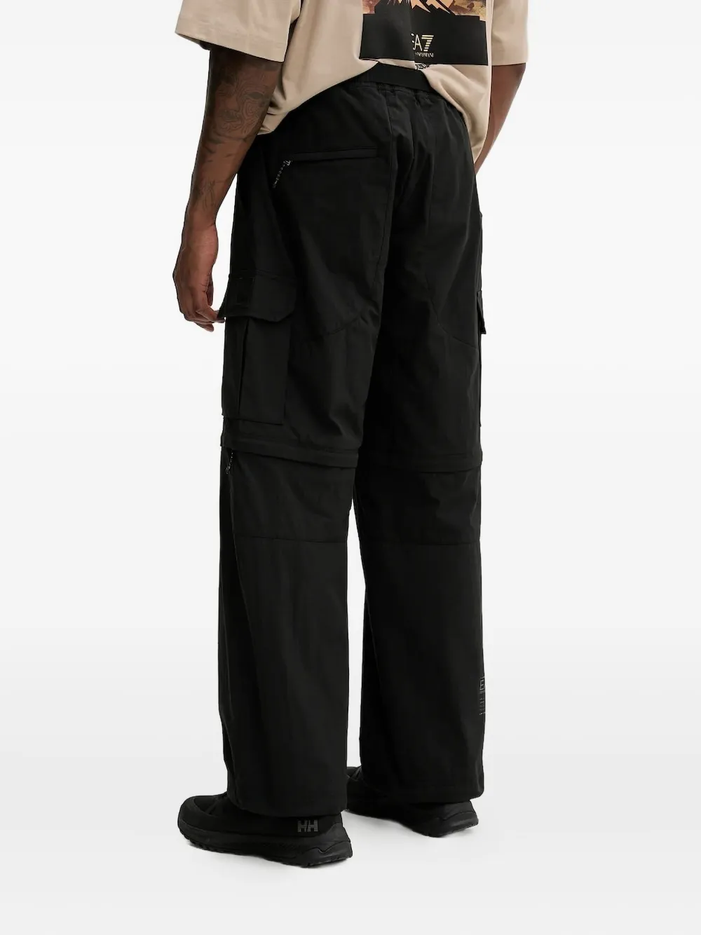 Ea7 Emporio Armani zip-pocket cargo pants - Zwart