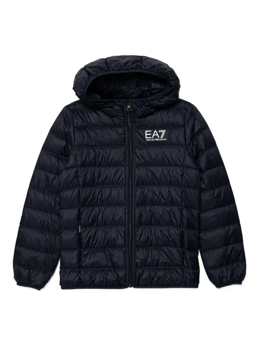 Ea7 Emporio Armani logo-print puffer jacket | Blue | Image 1