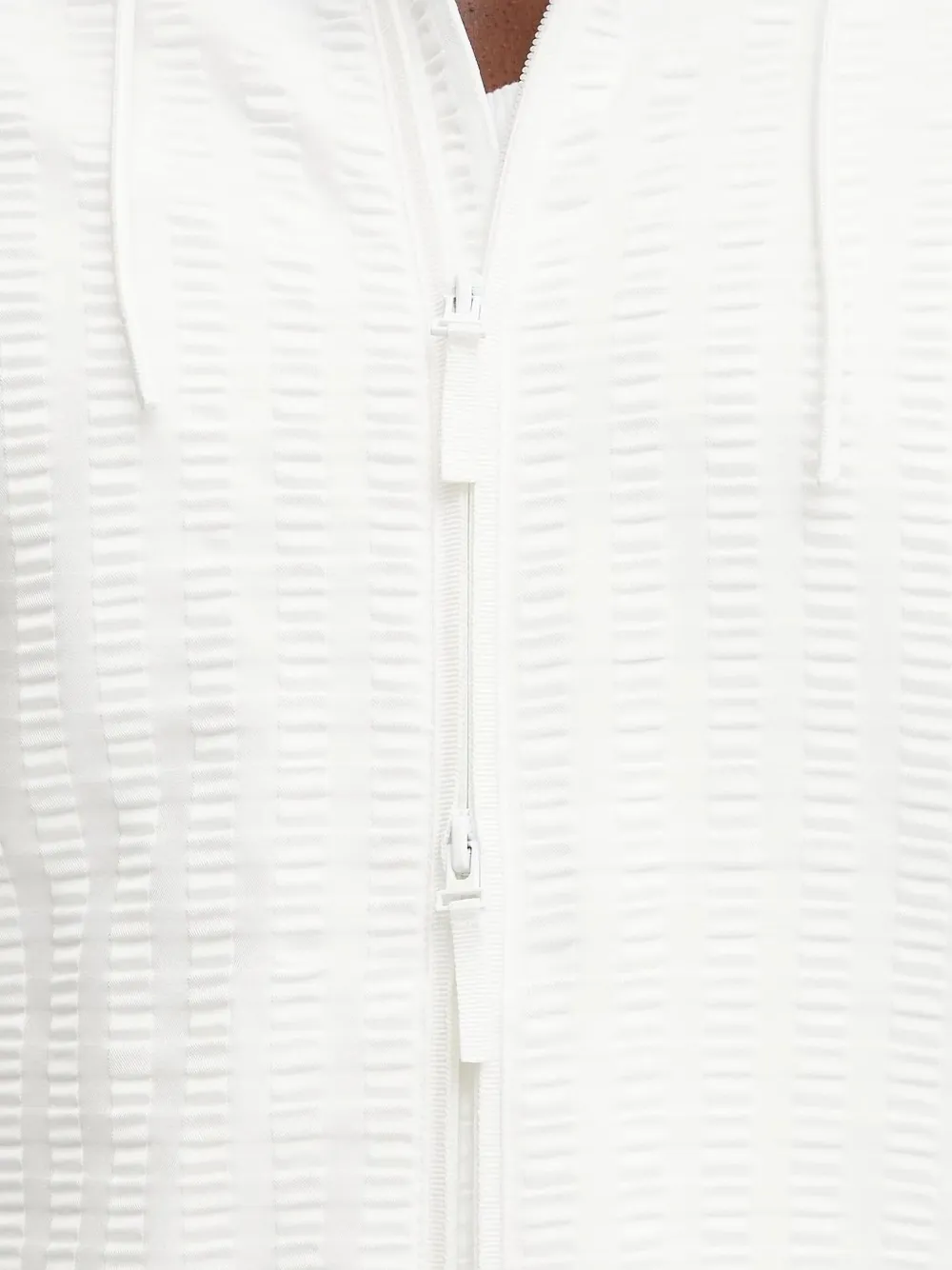 Ea7 Emporio Armani Hoodie met rits Wit