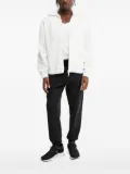 Ea7 Emporio Armani textured zip-up hoodie - White