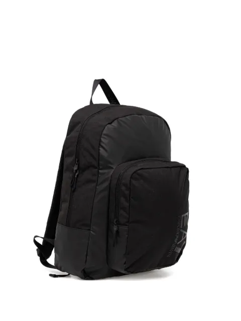 Ea7 Emporio Armani logo backpack