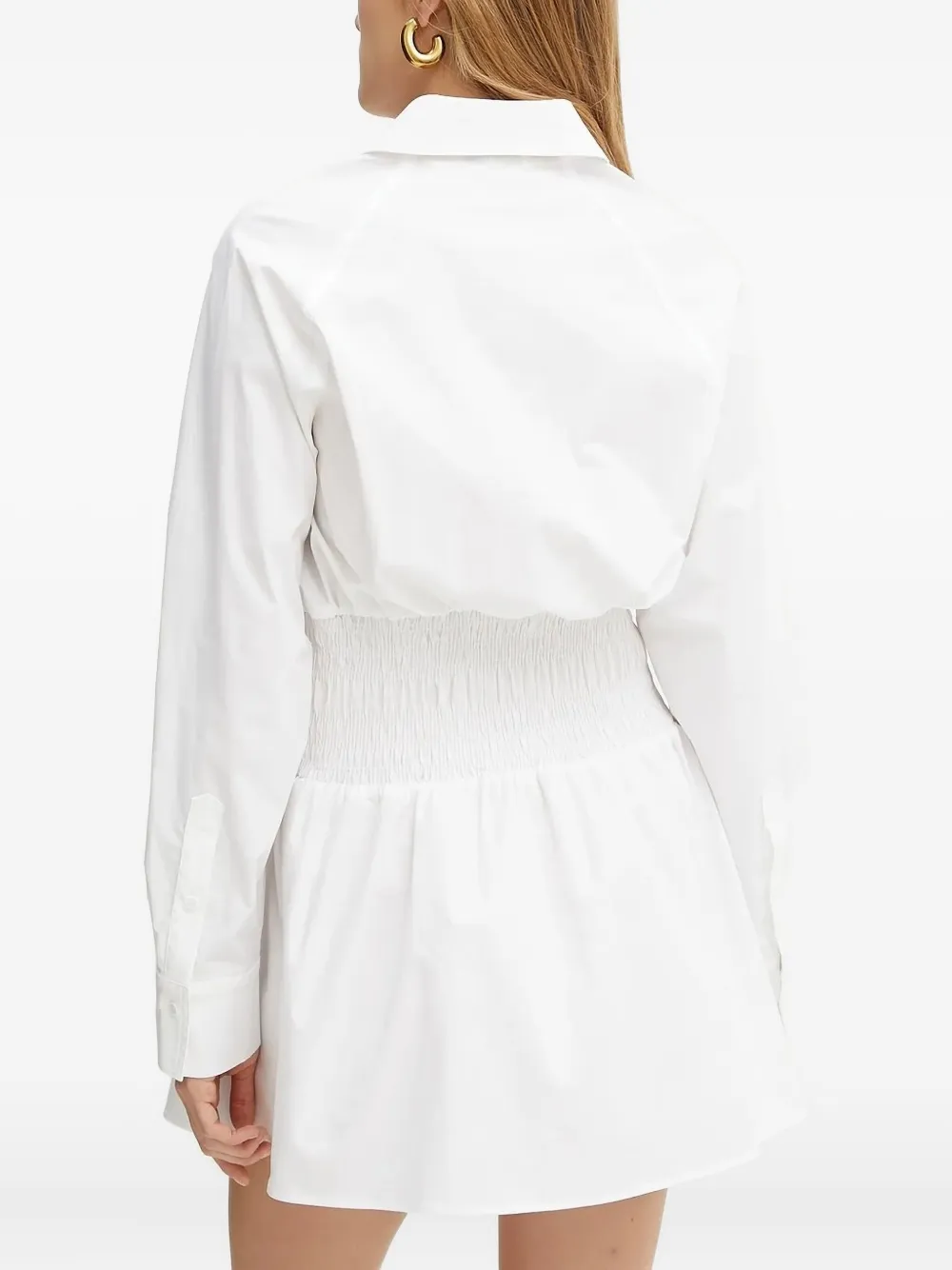 IVY OAK Blousejurk met gelaagde taille - Wit