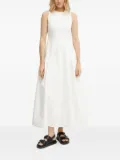 IVY OAK frayed sleeveless dress - White