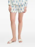 MC2 Saint Barth Meave paisley-print linen shorts - White