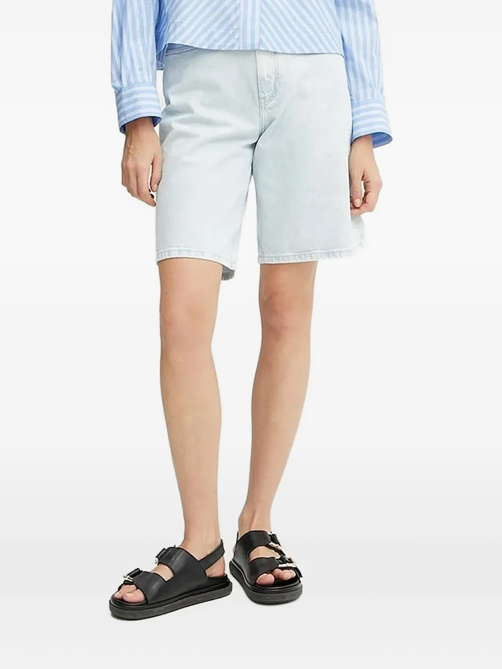 IVY OAK light-wash denim shorts | Blue | Image 1