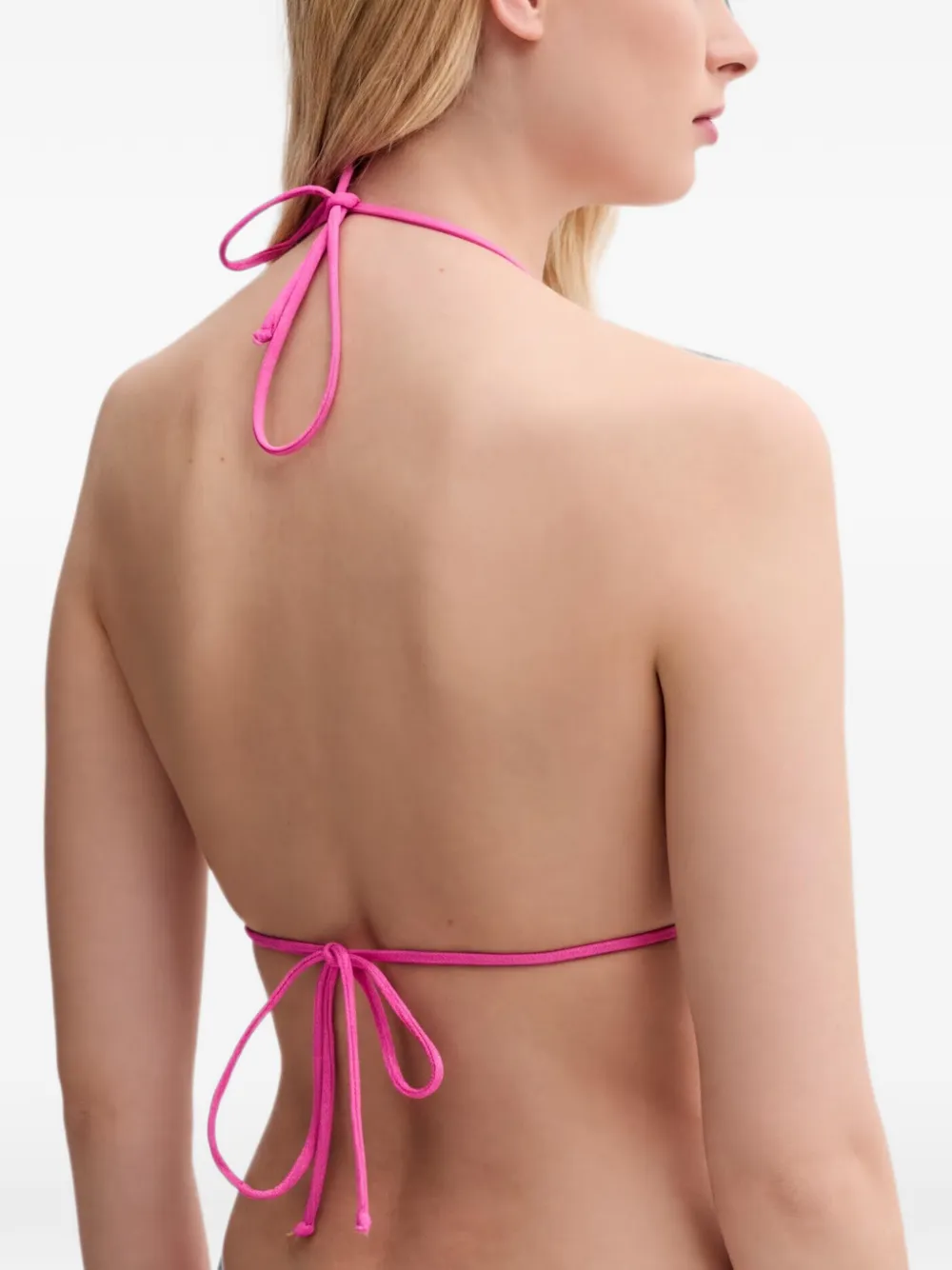 MC2 Saint Barth Triangel bikinitop met halternek Roze