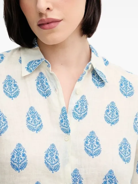 MC2 Saint Barth paisley-print linen shirt