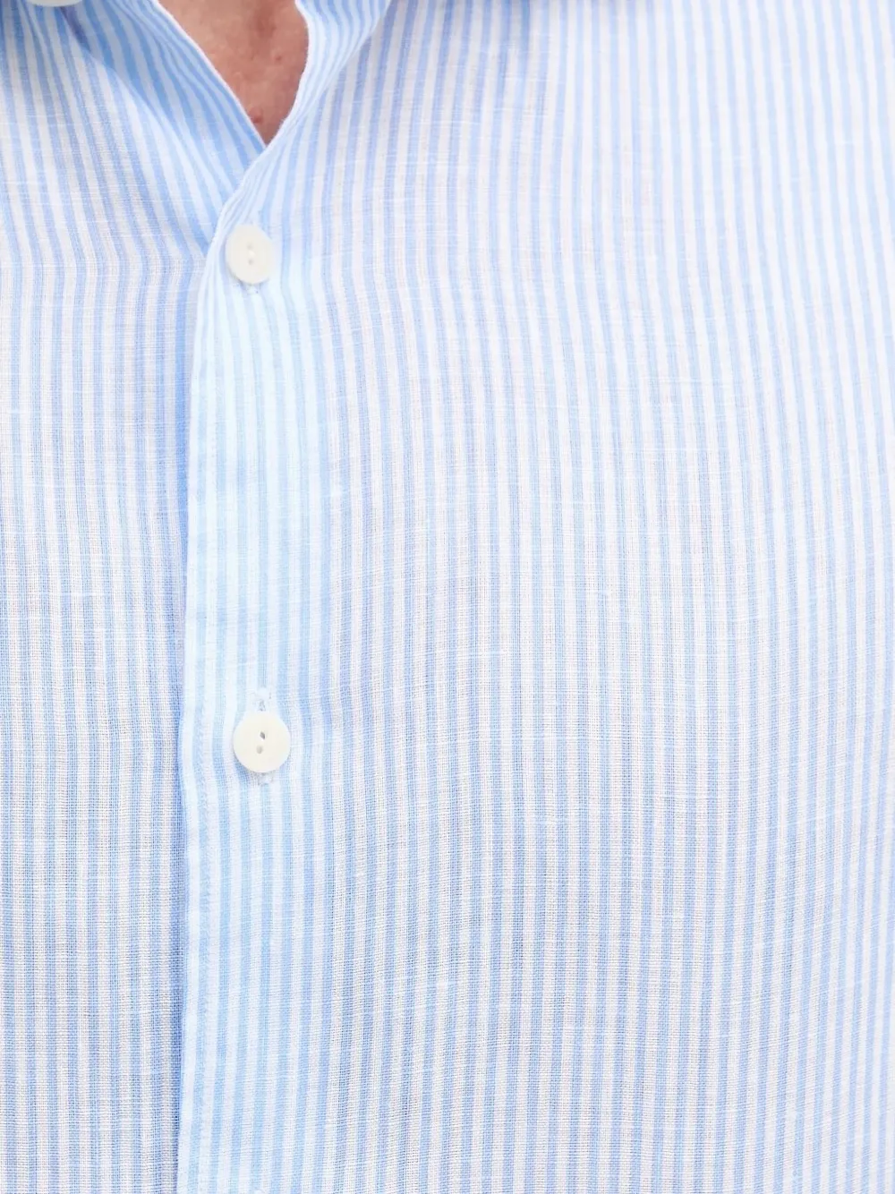 MC2 Saint Barth striped linen shirt Blauw