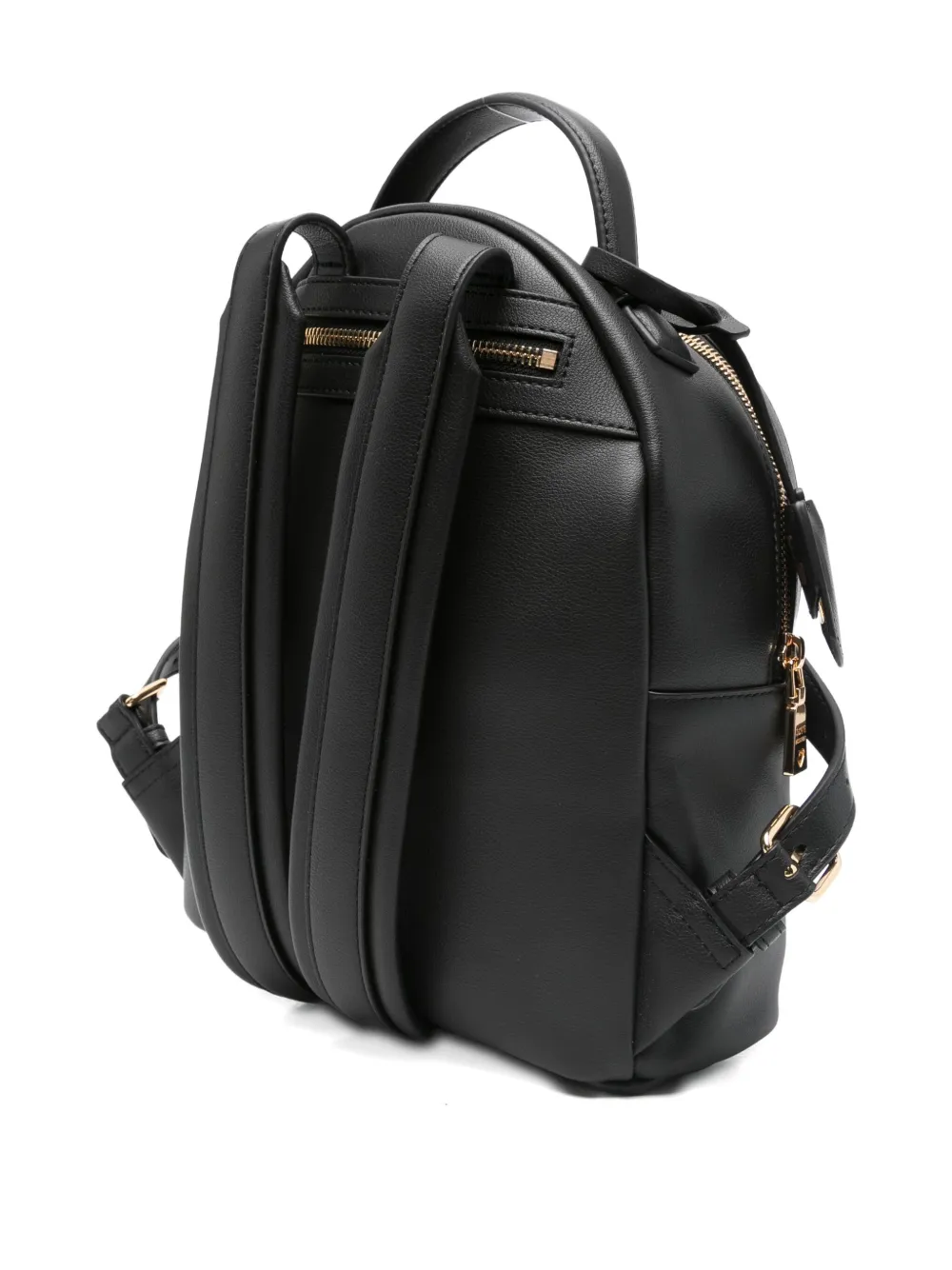 Love Moschino Rugzak met logo-reliëf Zwart