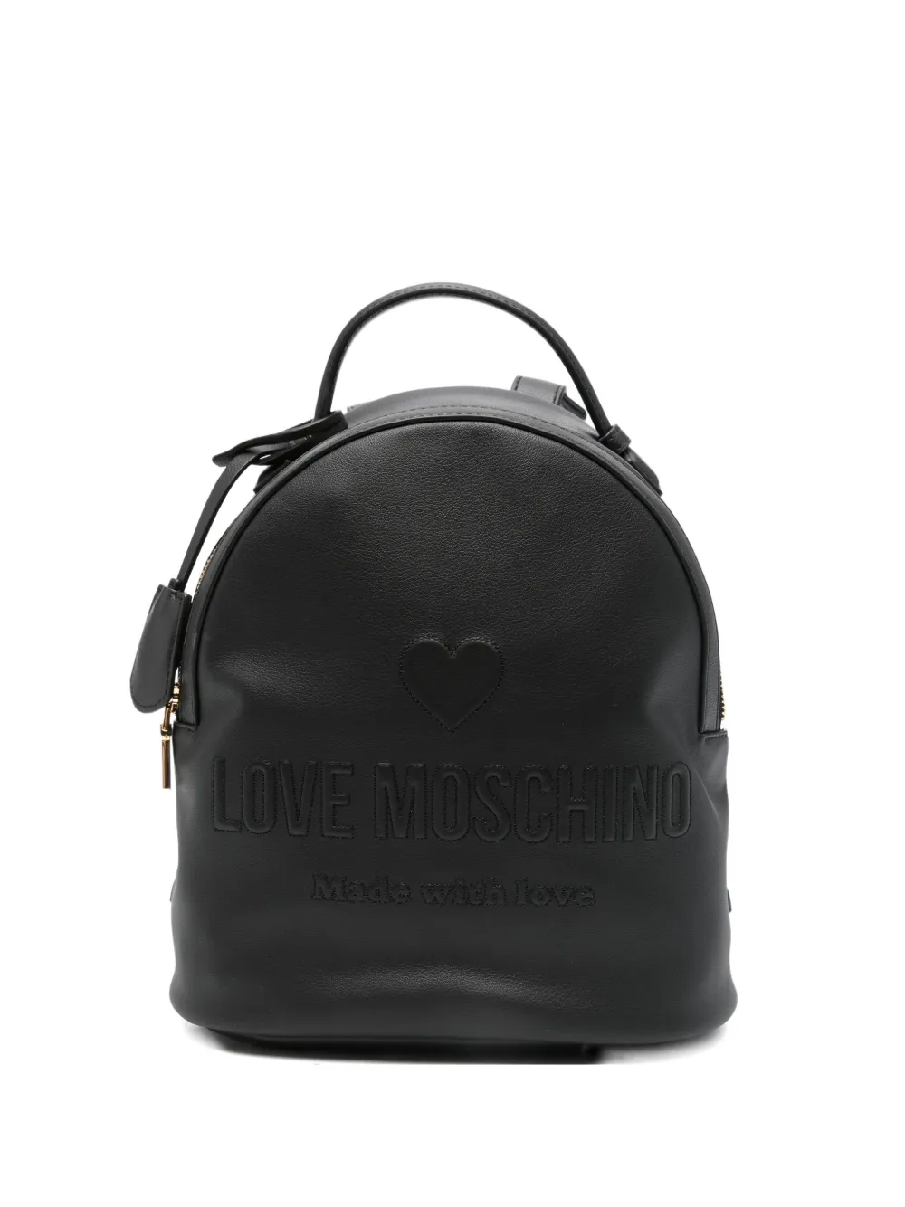 Love Moschino logo-embossed backpack - Nero