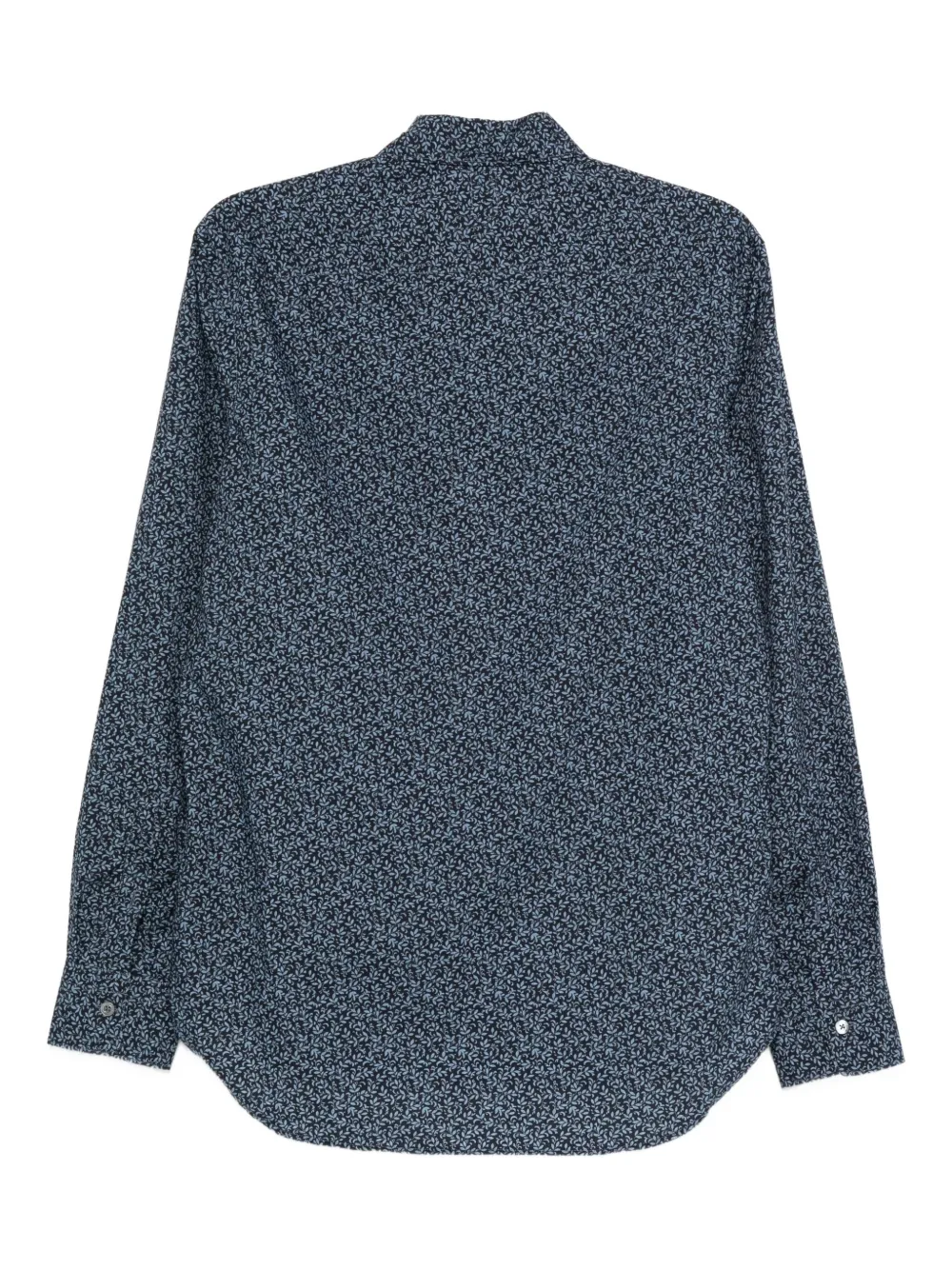 Canali Overhemd met bloemenprint - Blauw