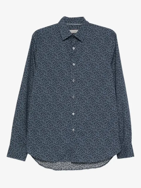 Canali floral-print shirt