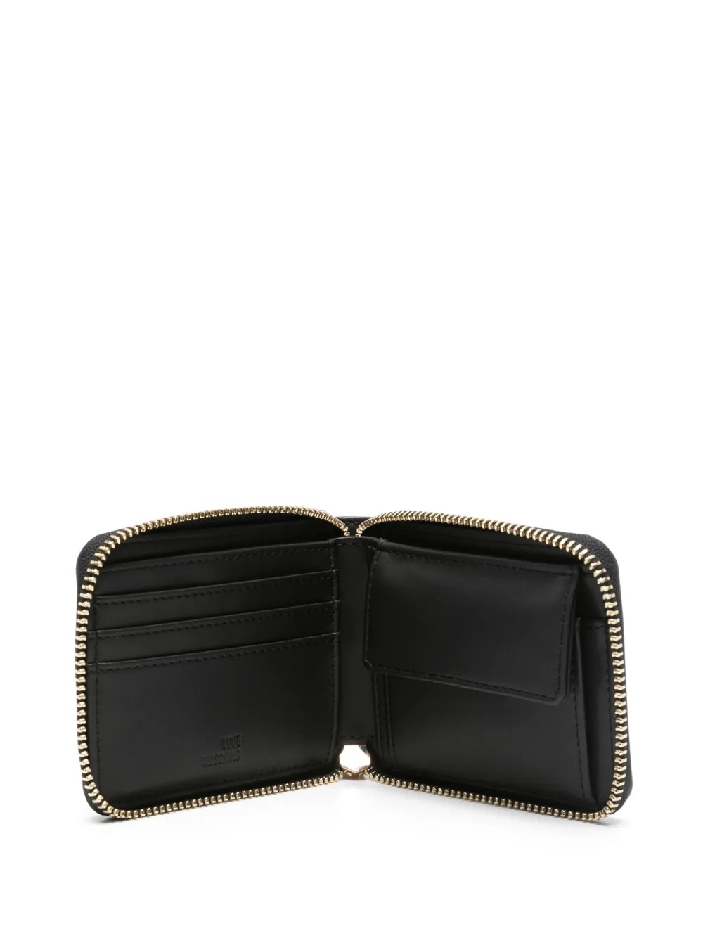 Love Moschino logo-lettering wallet Zwart