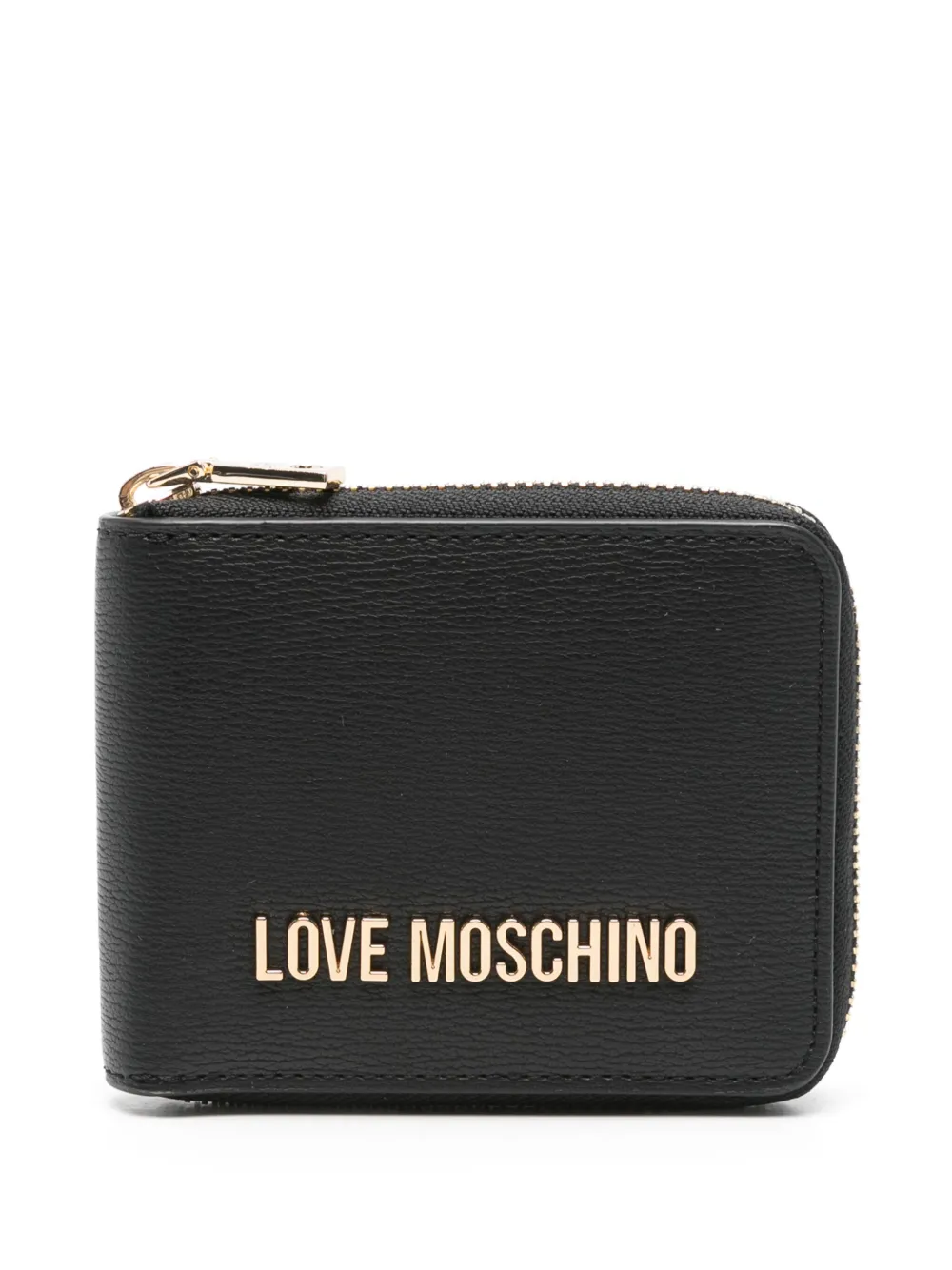 Love Moschino logo-lettering wallet Zwart