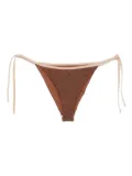 MC2 Saint Barth Marielle lurex string bikini - Brown