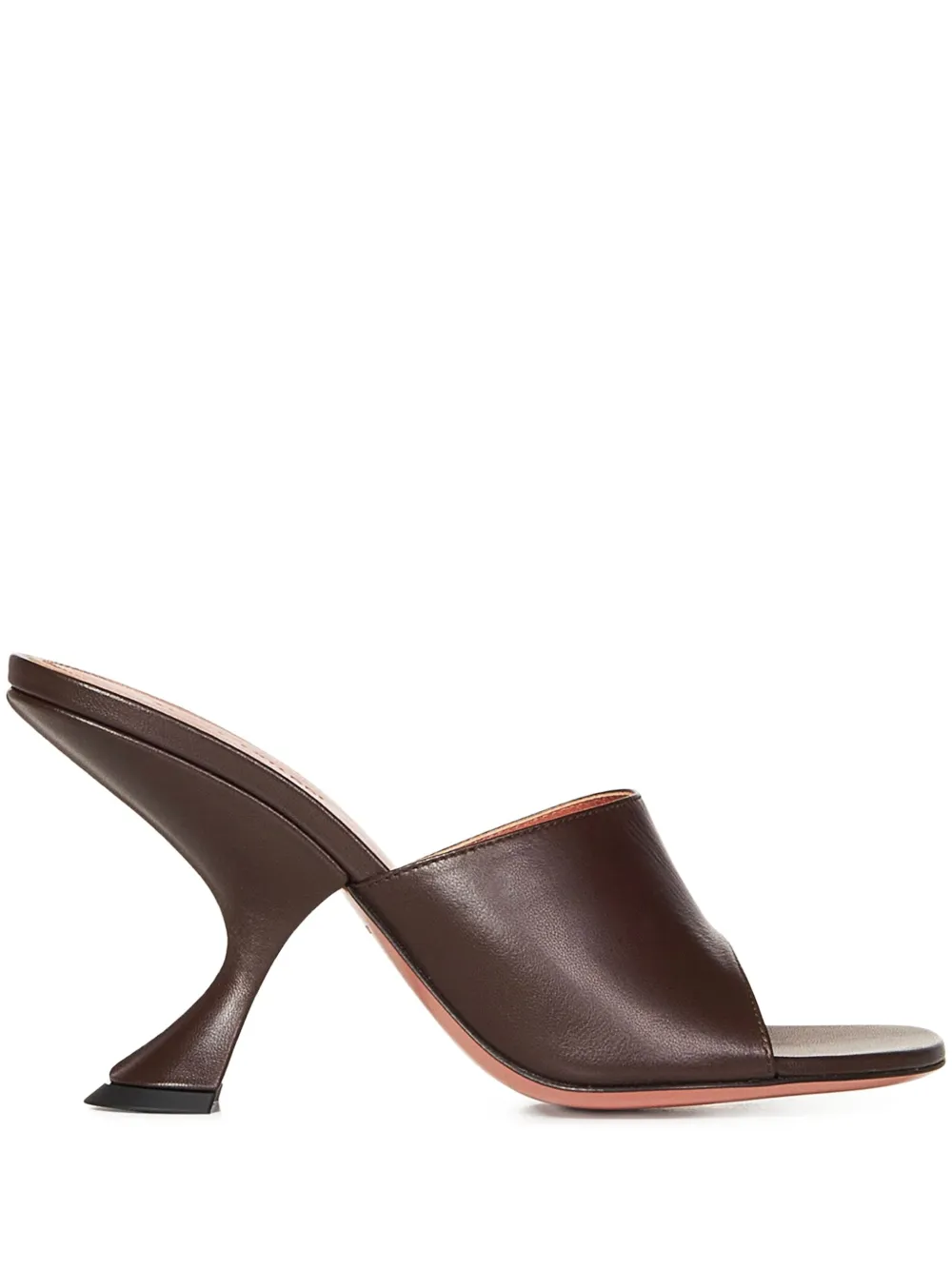 Amina Muaddi open-toe heeled pumps Bruin