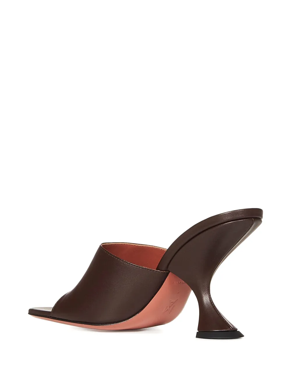 Amina Muaddi open-toe heeled pumps Brown