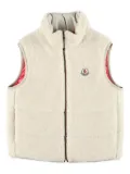 Moncler Enfant logo-patch gilet - Neutrals