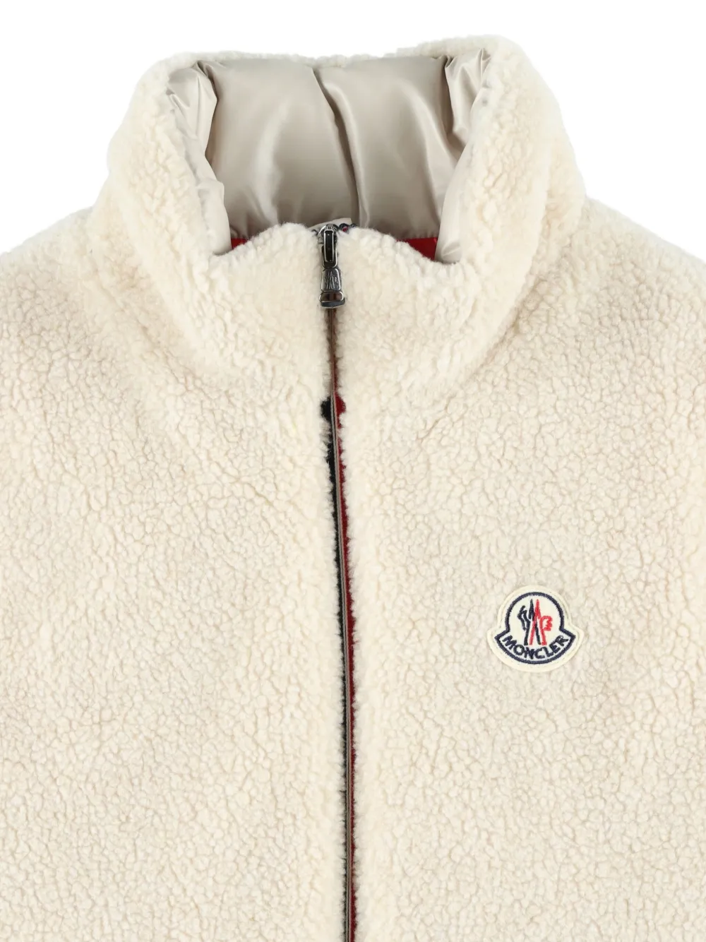 Moncler Enfant Gilet met logopatch Beige