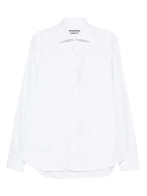 Canali checked cotton shirt