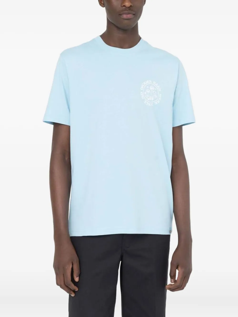 DICKIES circular-logo cotton T-shirt | Blue | Image 1