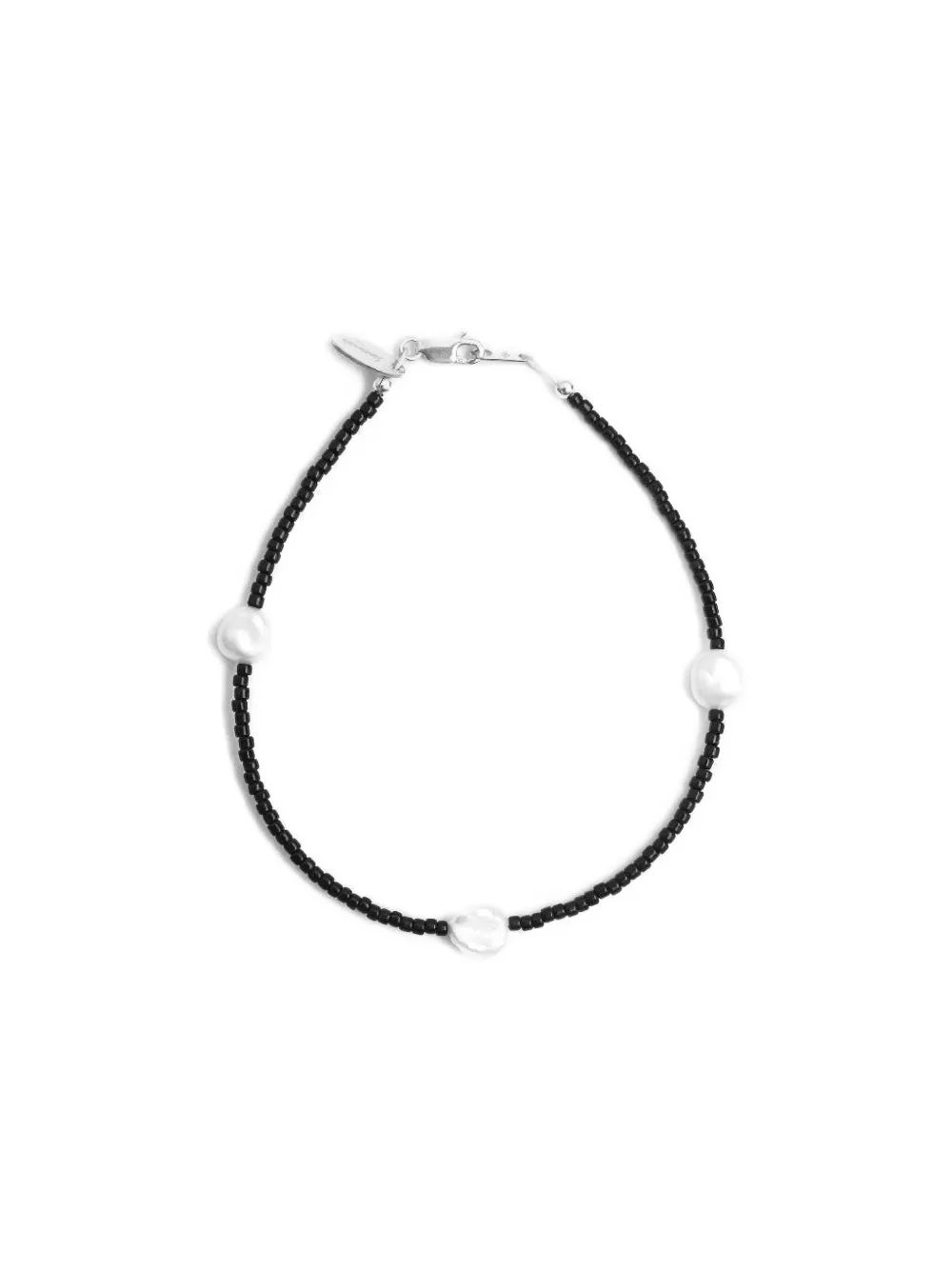 Santangelo Beaded Pearl Bracelet In Black
