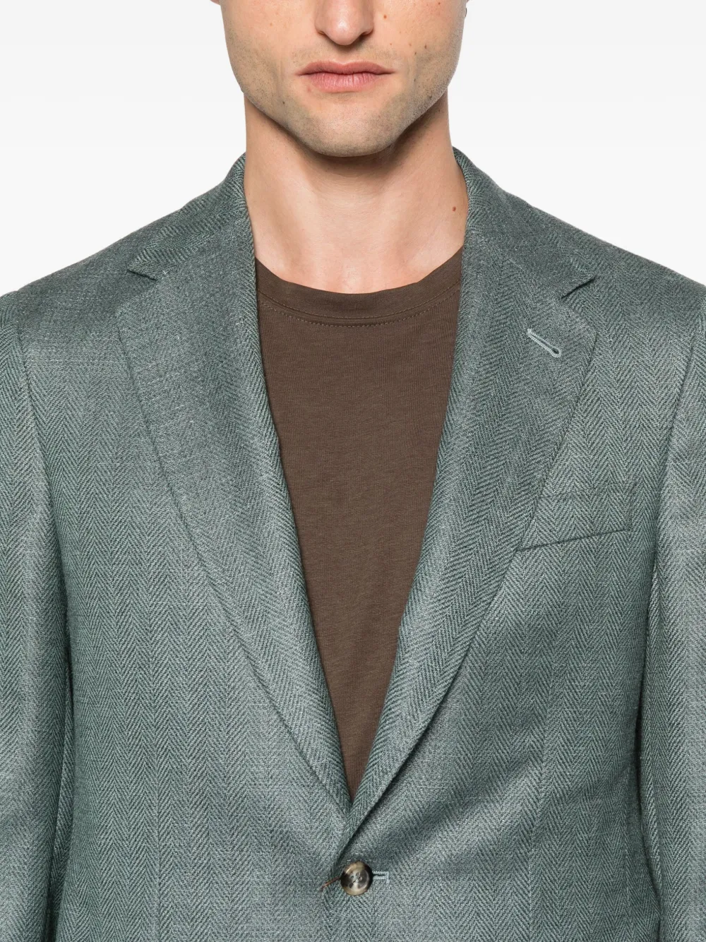 Canali Kei Patch-pocket Blazer In Gray