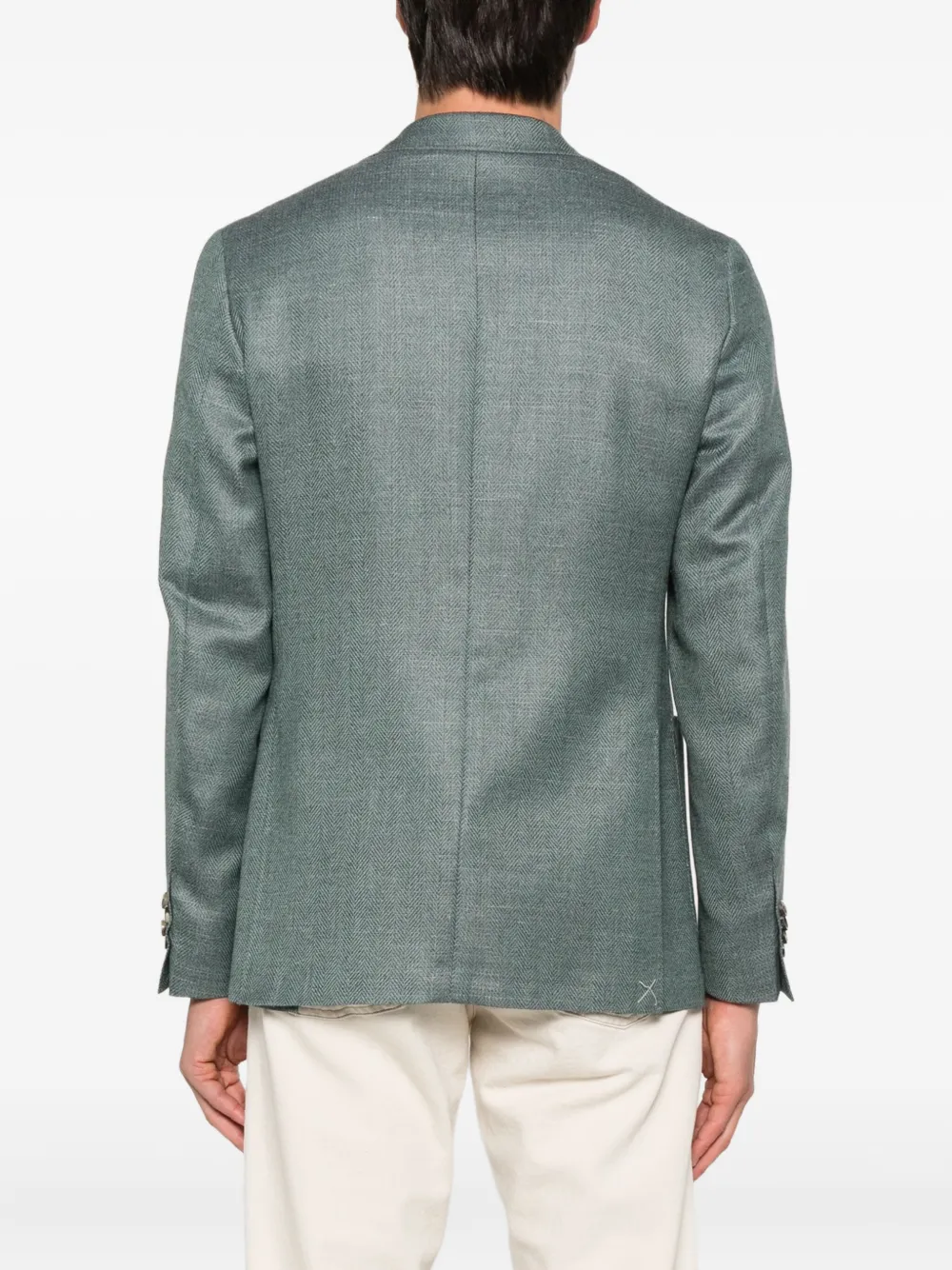 Canali Kei Patch-pocket Blazer In Gray