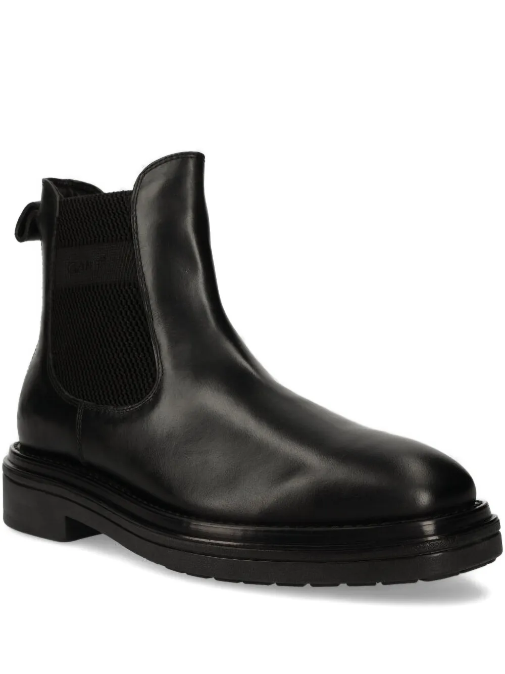 Gant elastic-panel leather boots Black