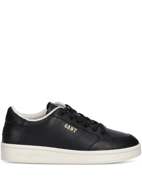 Gant leather glitter-panel sneakers