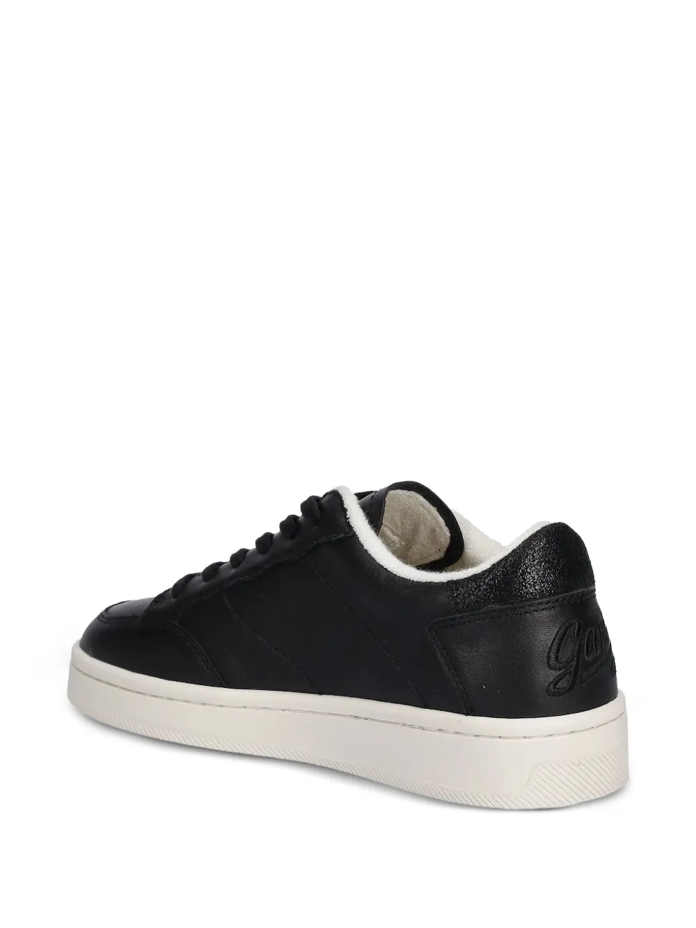 Gant Leren sneakers met glittervlak - Zwart