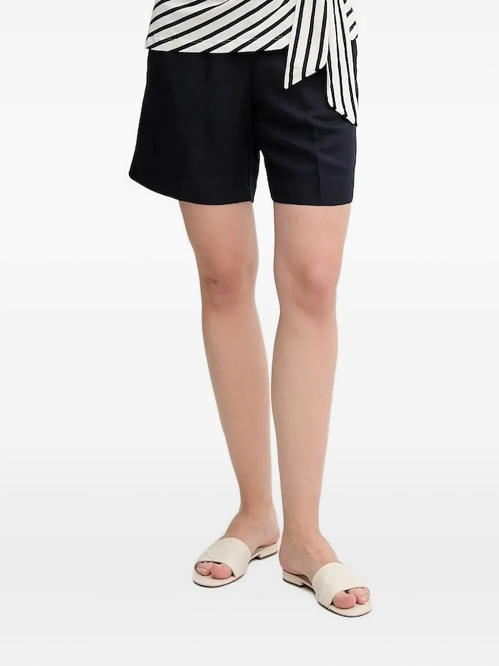 Gant elastic-waist linen shorts | Blue | Image 1