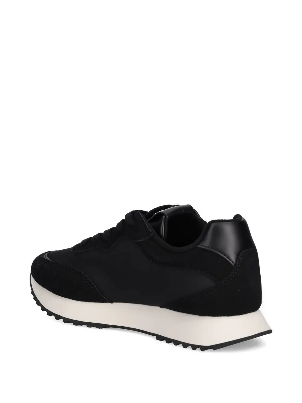 Gant Suede-panelled Sneakers In Black