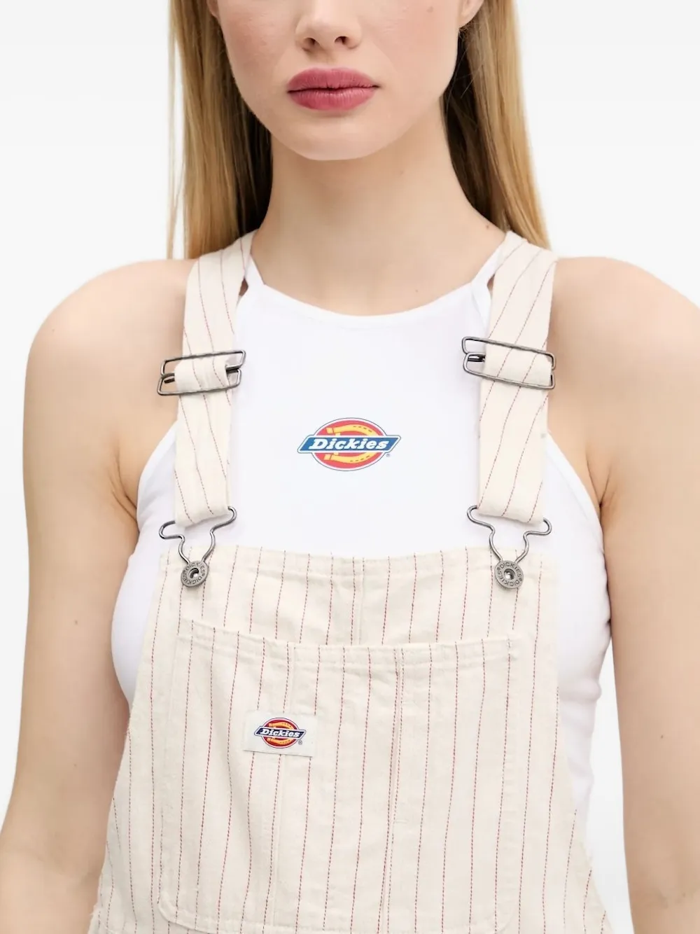 DICKIES Tuinbroek met krijtstreep Beige