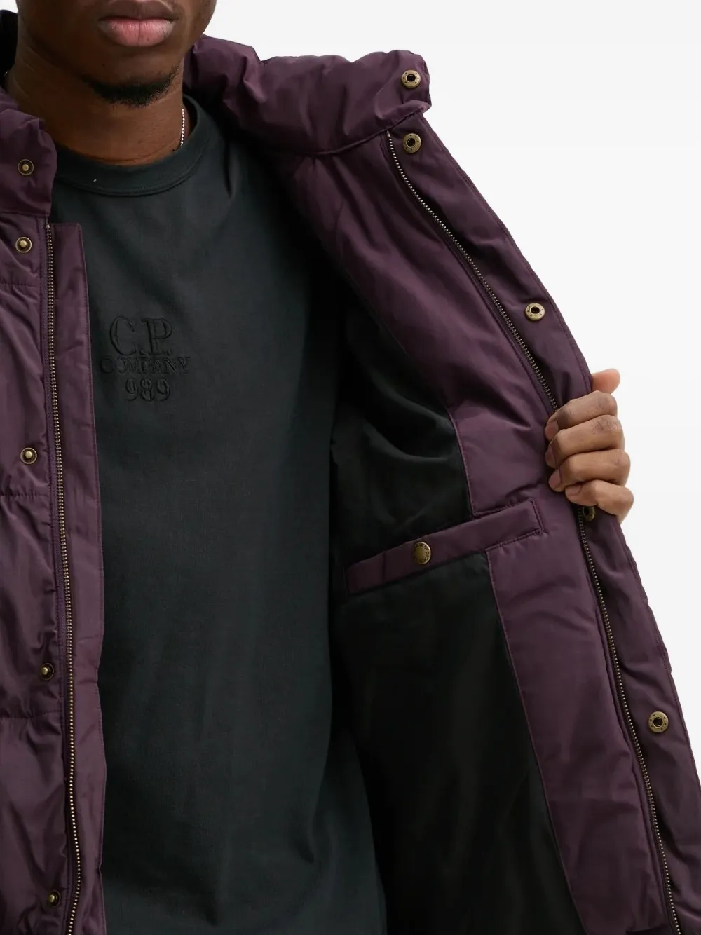 DICKIES Donsjack met logoprint Paars