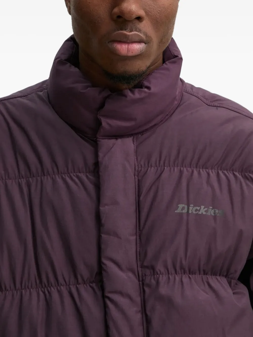 DICKIES Donsjack met logoprint Paars
