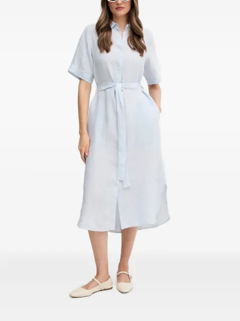 Gant belted shirt midi dress