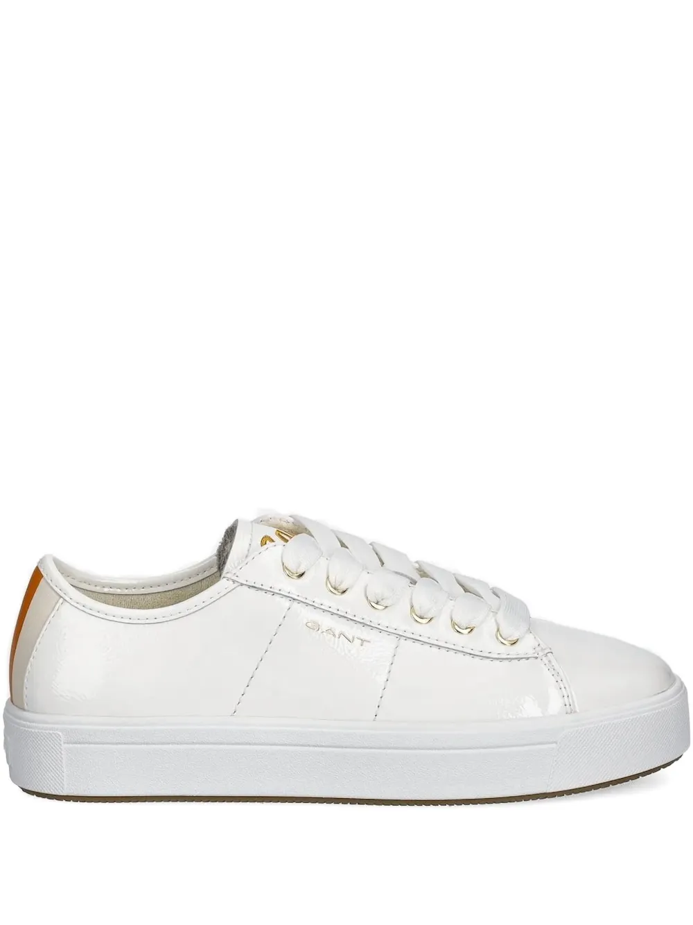 Gant leather lace-up sneakers White