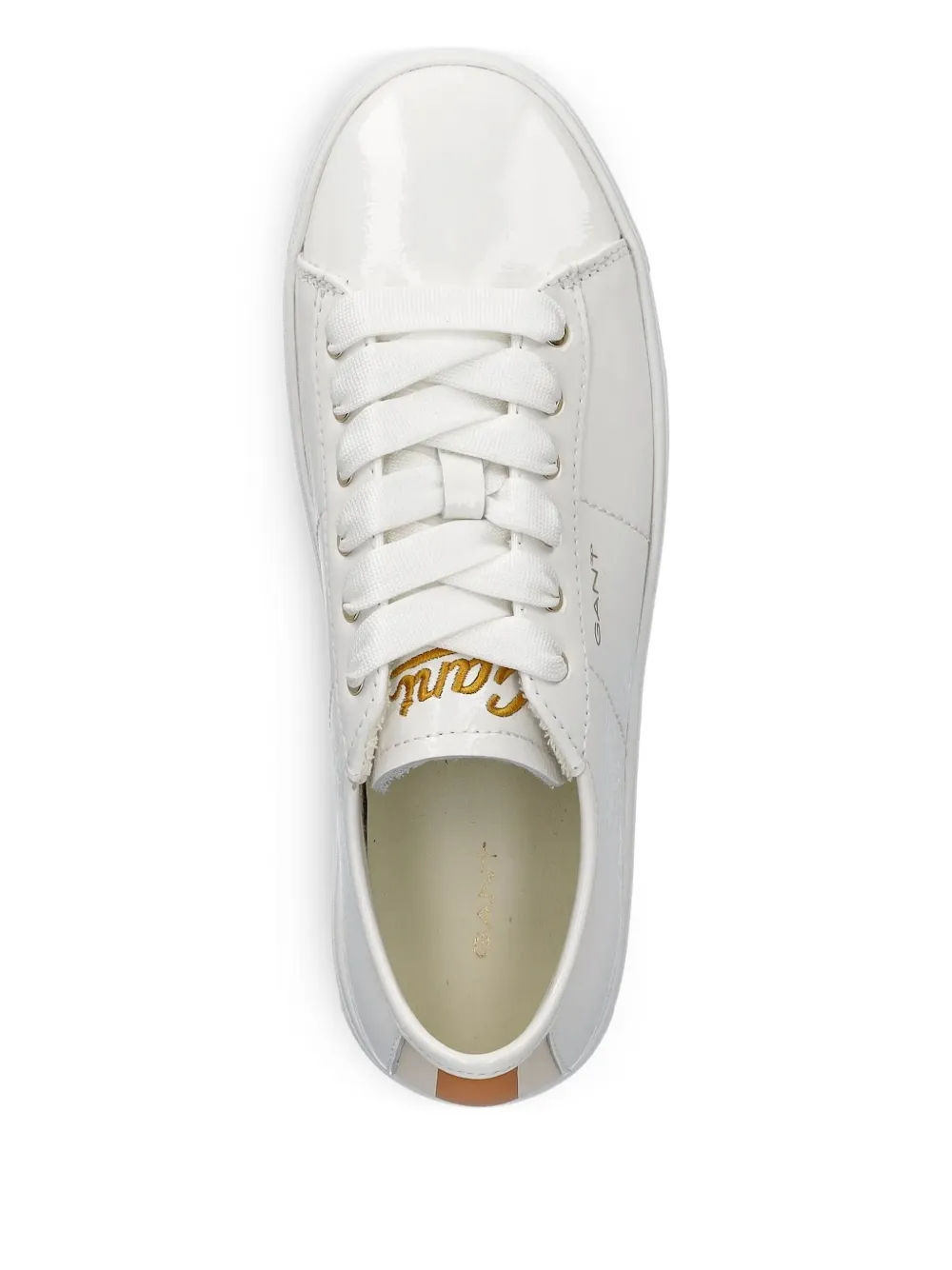 Gant leather lace-up sneakers White