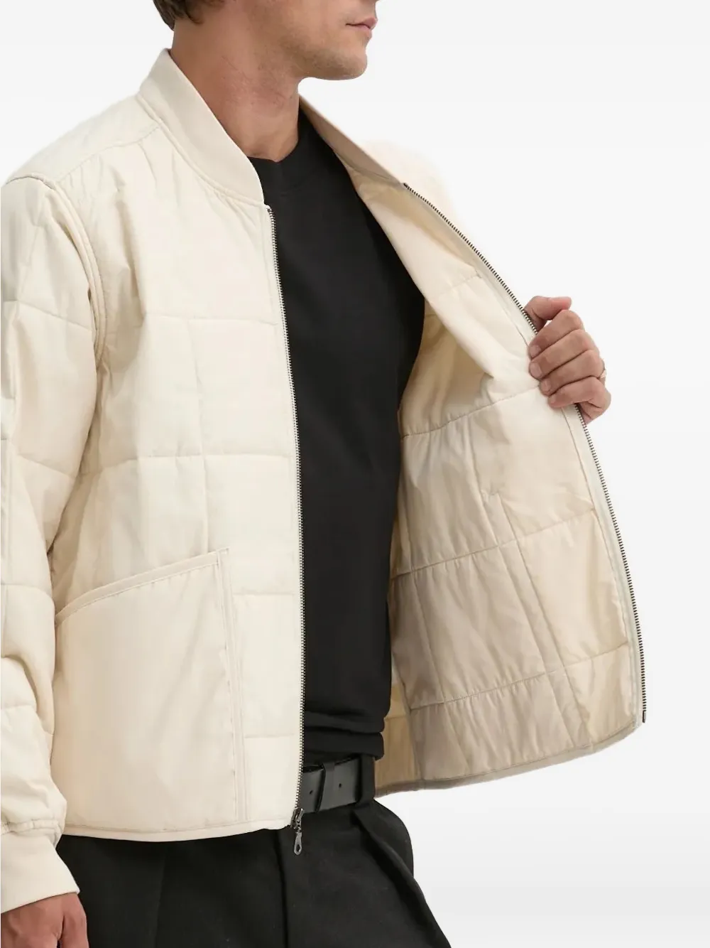 Dickies Scobey Quilted Bomber Jacket In White