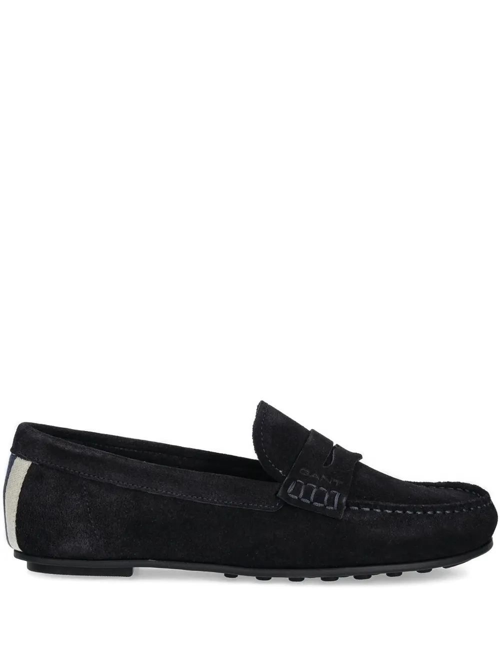 Gant Seabaya Penny-stripe Loafers In Black
