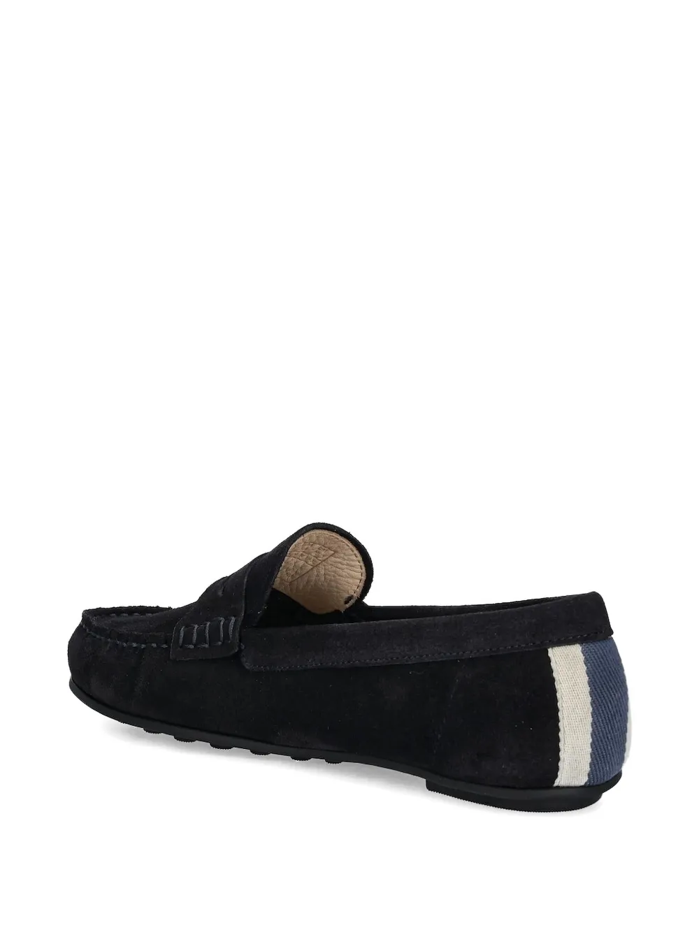Gant Seabaya Penny-stripe Loafers In Black