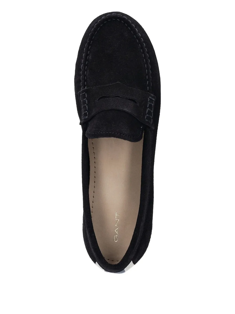 Gant Seabaya Penny-stripe Loafers In Black