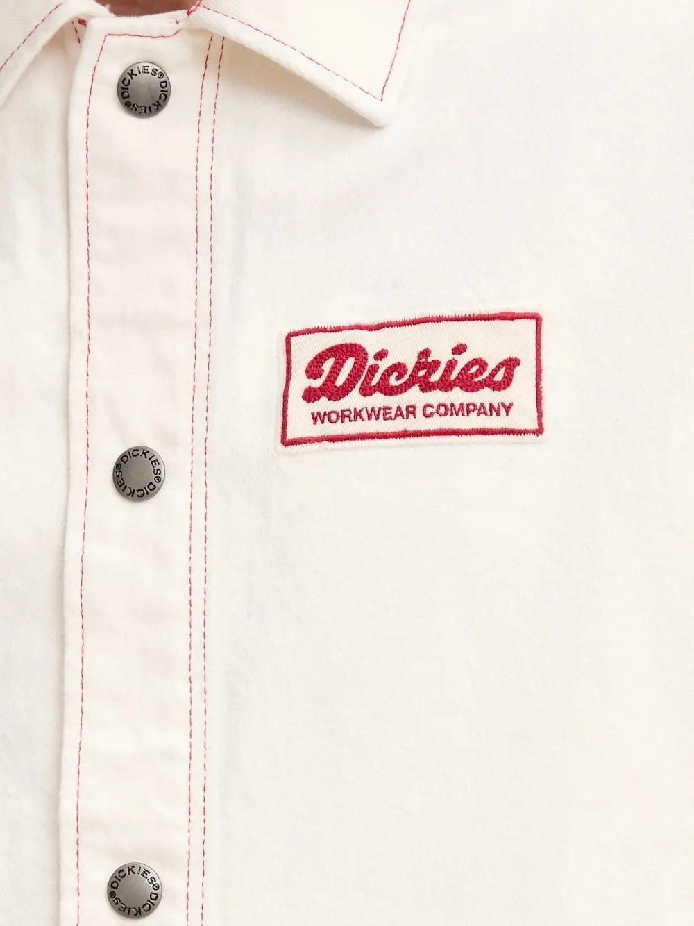DICKIES Jack met contrasterend stiksel en logopatch Beige