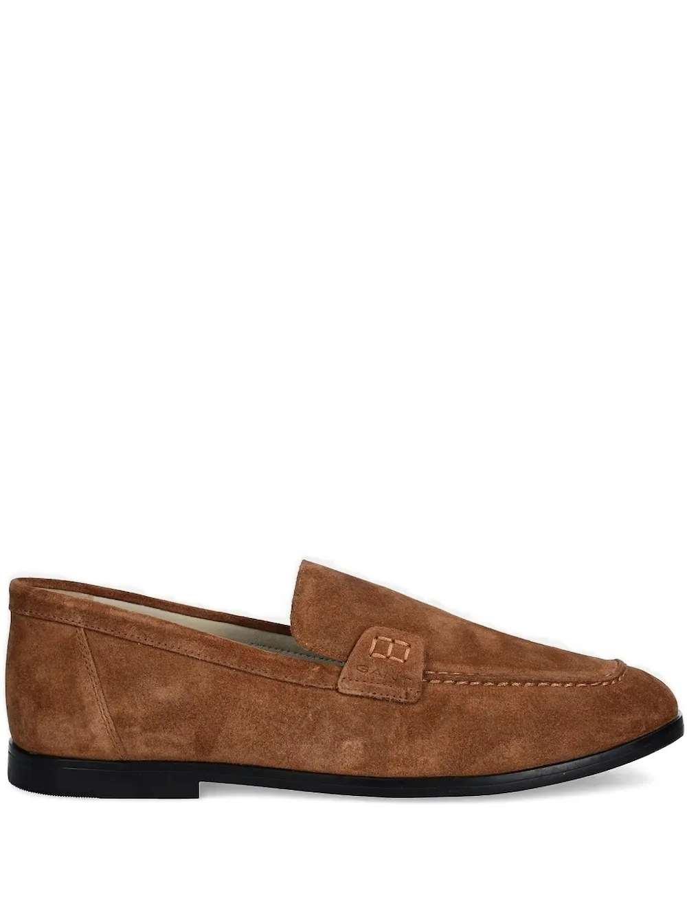Gant stitched leather loafers Brown