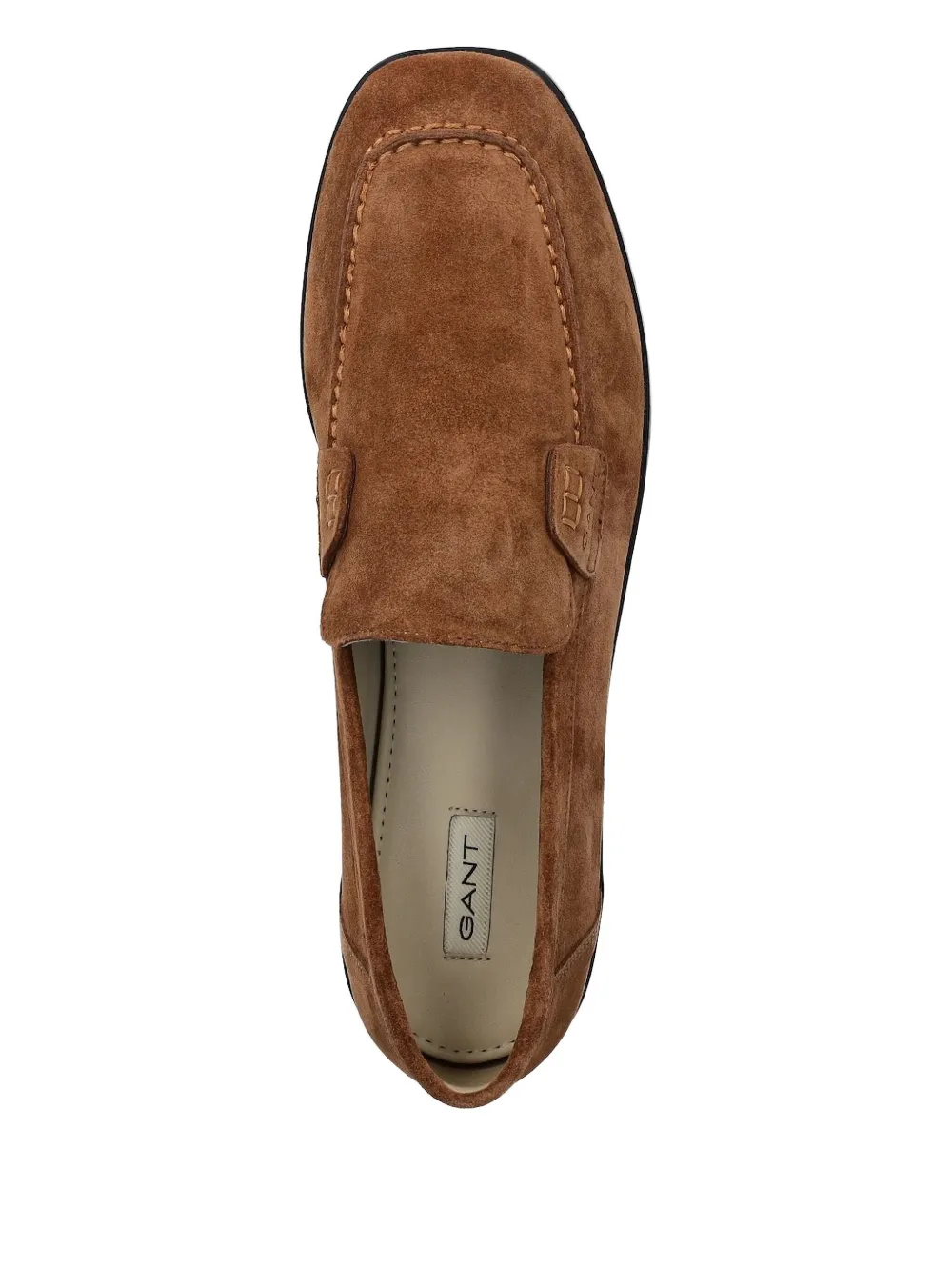 Gant stitched leather loafers Brown
